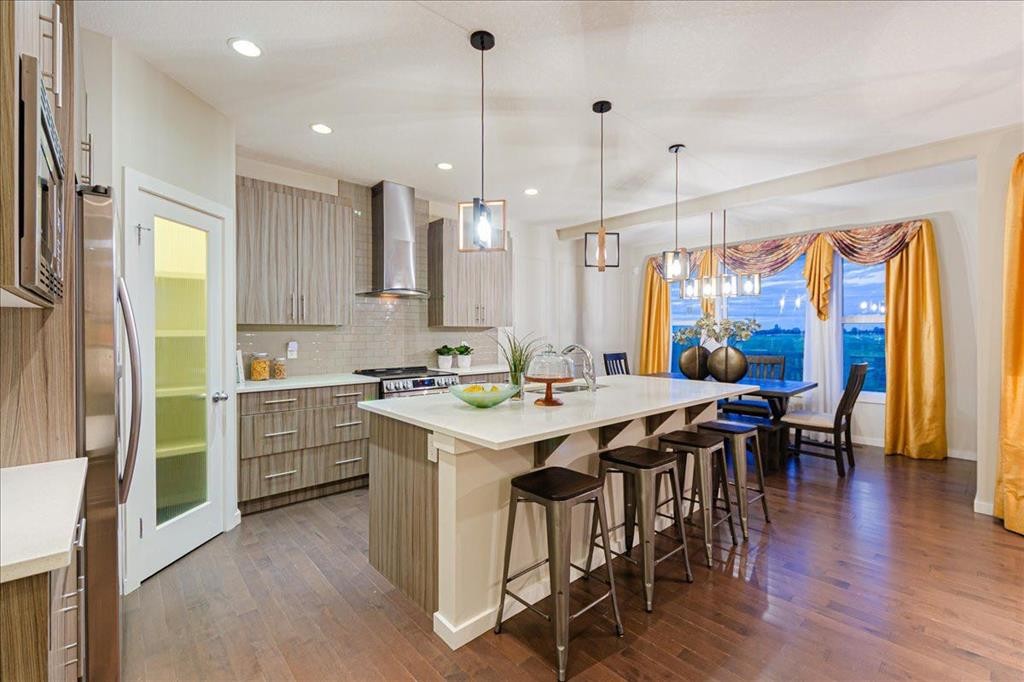 138 Copperpond Street Se, Calgary, AB - Indoor Photo Showing Kitchen With Upgraded Kitchen