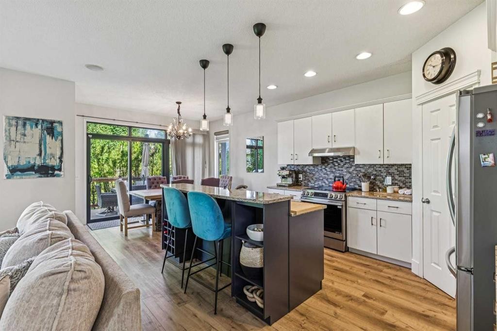135 Tuscany Ravine Road Nw, Calgary, AB - Indoor Photo Showing Kitchen With Stainless Steel Kitchen With Upgraded Kitchen
