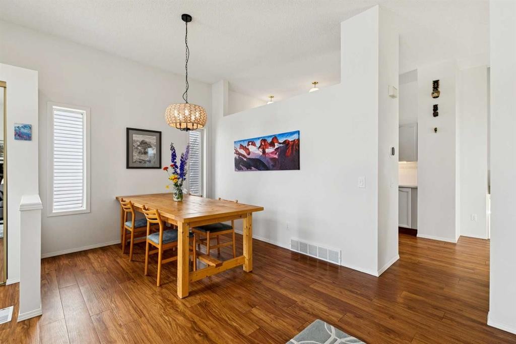 98 River Rock Way Se, Calgary, AB - Indoor Photo Showing Dining Room