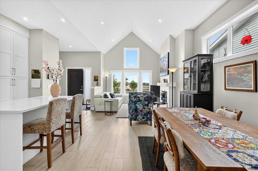 1066 Creekside Boulevard Sw, Calgary, AB - Indoor Photo Showing Dining Room