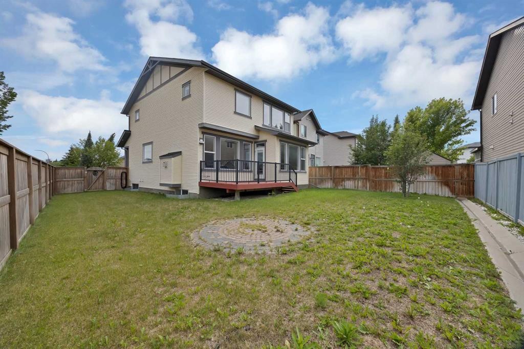799 New Brighton Drive Se, Calgary, AB - Outdoor With Deck Patio Veranda With Backyard With Exterior