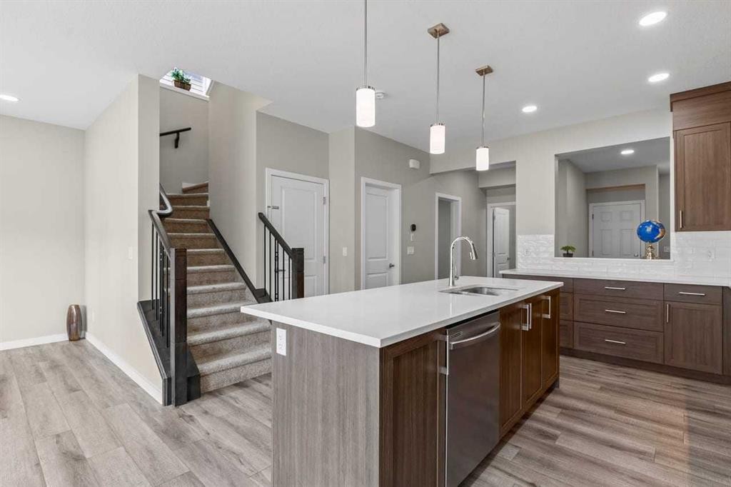 109 Mallard Grove Se, Calgary, AB - Indoor Photo Showing Kitchen With Upgraded Kitchen