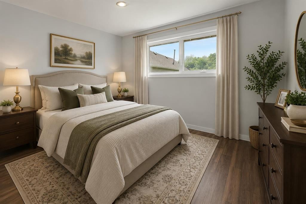 2056 Cottonwood Crescent Se, Calgary, AB - Indoor Photo Showing Bedroom