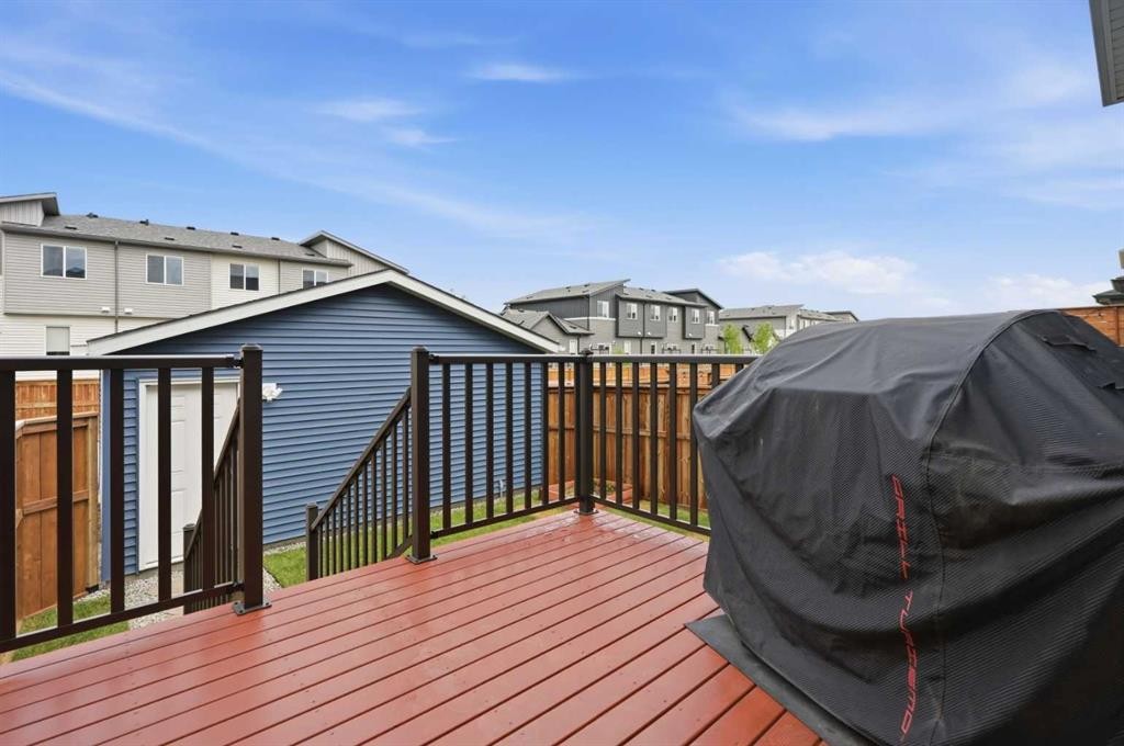 52 Emberside Grove, Cochrane, AB - Outdoor With Deck Patio Veranda With Exterior