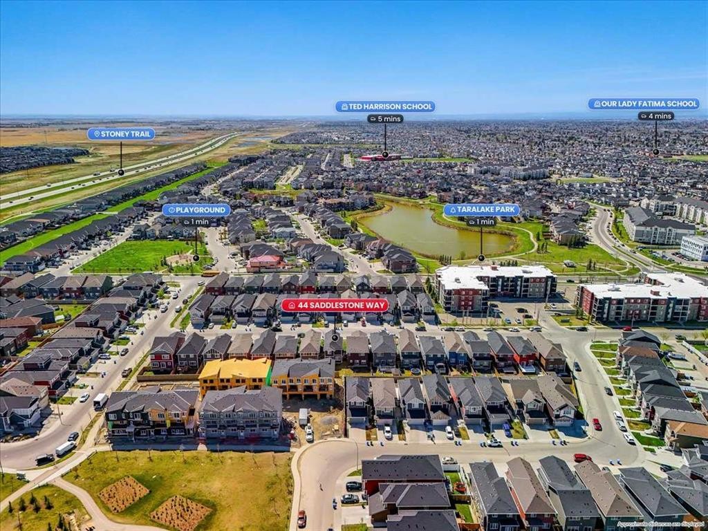 44 Saddlestone Way Ne, Calgary, AB - Outdoor With View