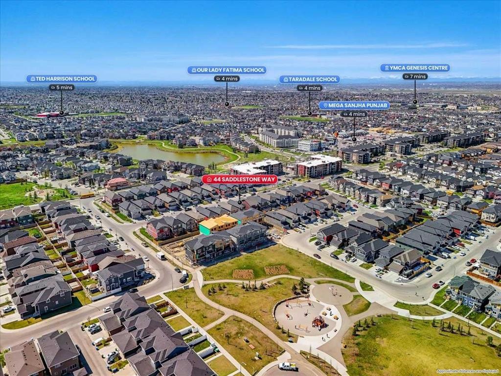 44 Saddlestone Way Ne, Calgary, AB - Outdoor With View
