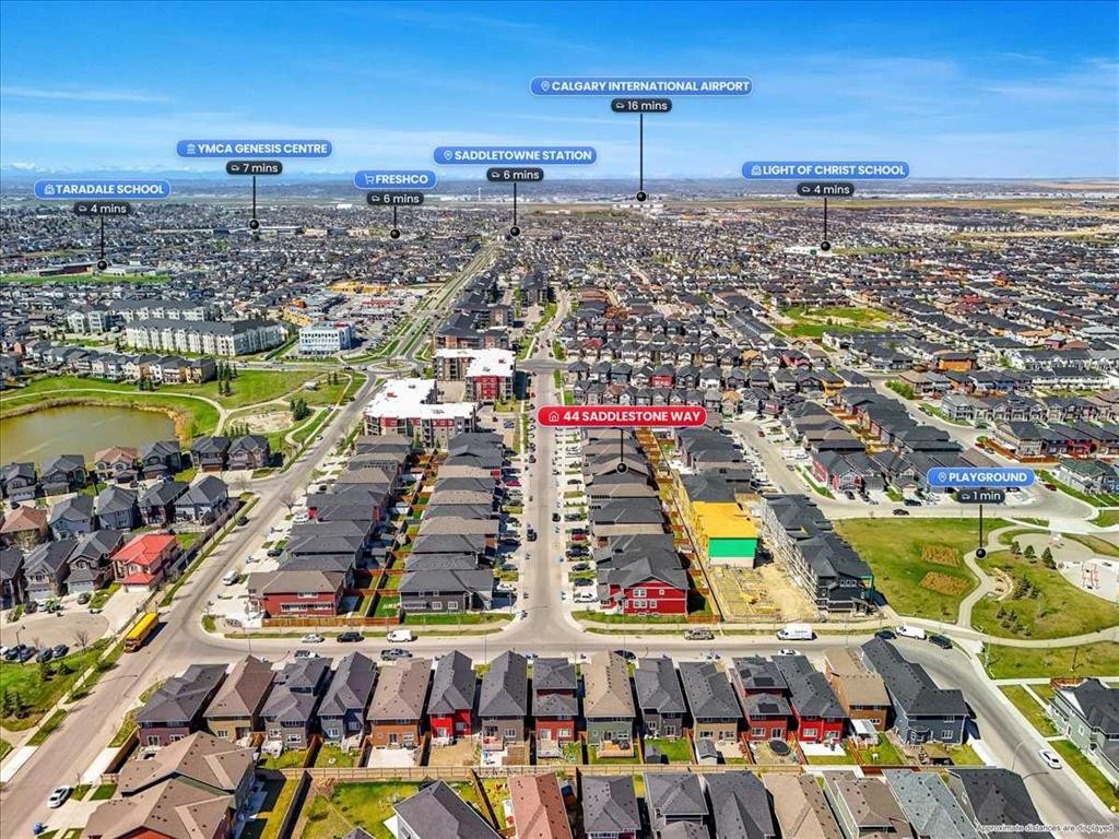 44 Saddlestone Way Ne, Calgary, AB - Outdoor With View