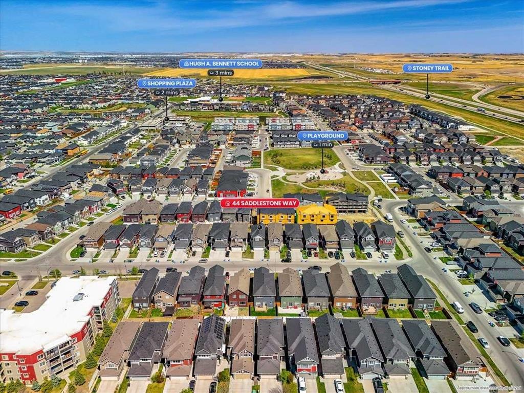 44 Saddlestone Way Ne, Calgary, AB - Outdoor With View
