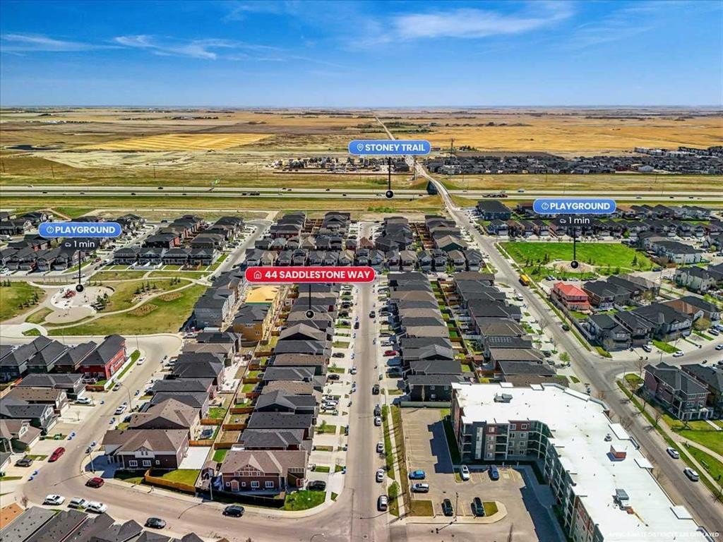 44 Saddlestone Way Ne, Calgary, AB - Outdoor With View