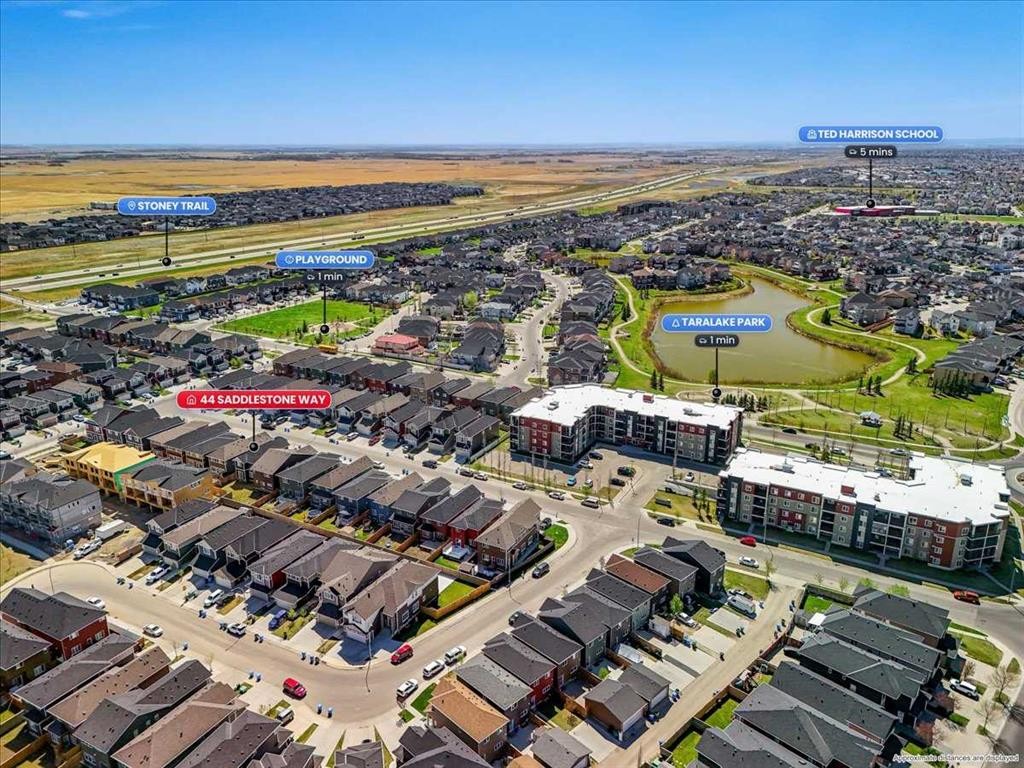 44 Saddlestone Way Ne, Calgary, AB - Outdoor With View