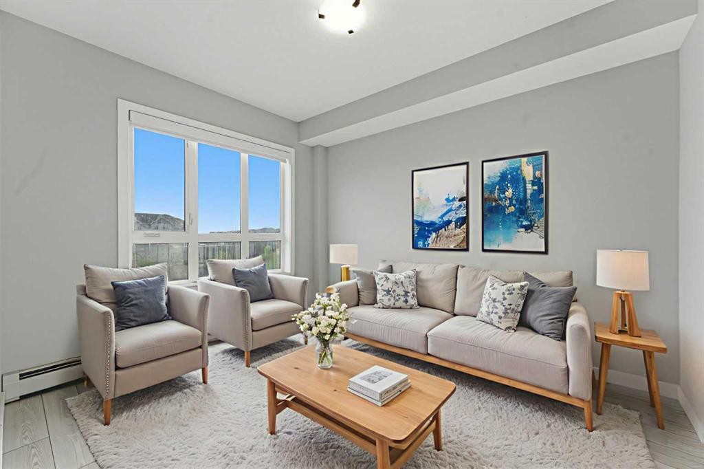 2301-60 Skyview Ranch Road Ne, Calgary, AB - Indoor Photo Showing Living Room