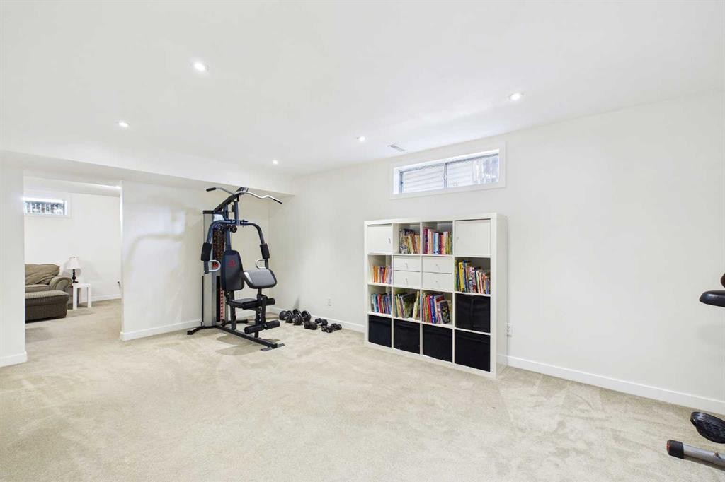 70 Coventry Crescent Ne, Calgary, AB - Indoor Photo Showing Gym Room