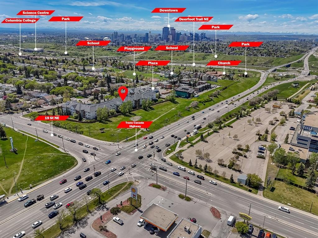 227-1920 14 Avenue Ne, Calgary, AB - Outdoor With View