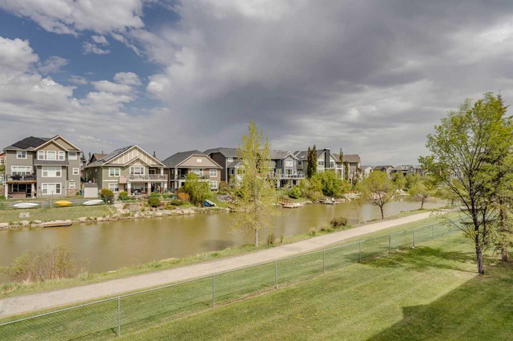 212 Bayside Point Sw, Airdrie, AB - Outdoor With Body Of Water With View