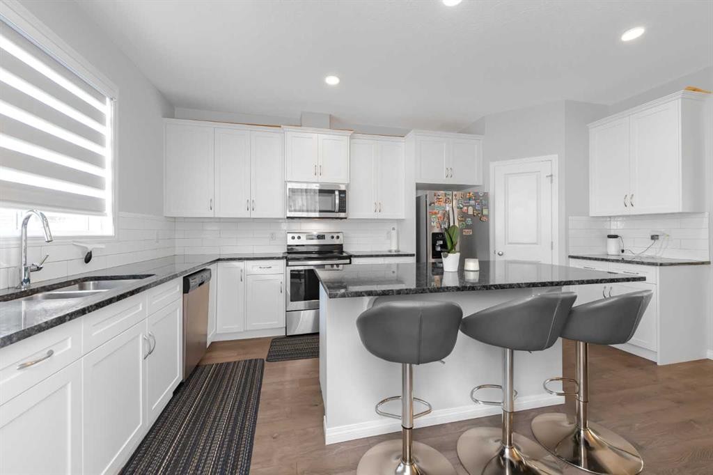 161 Red Sky Way Ne, Calgary, AB - Indoor Photo Showing Kitchen With Stainless Steel Kitchen With Double Sink With Upgraded Kitchen
