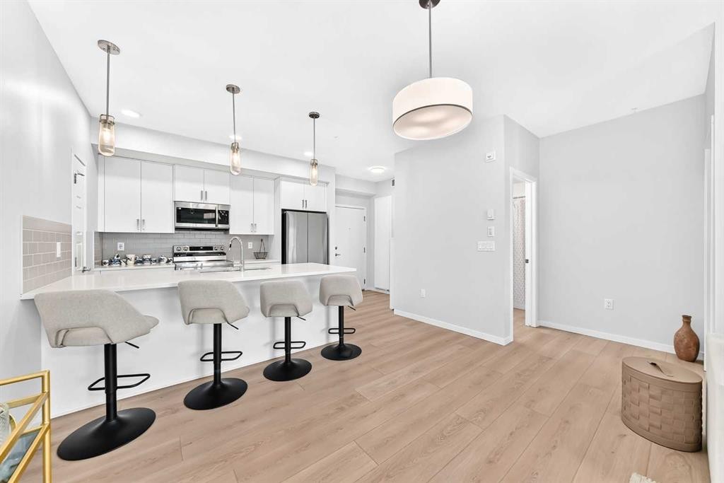 6301-20295 Seton Way Se, Calgary, AB - Indoor Photo Showing Kitchen With Upgraded Kitchen