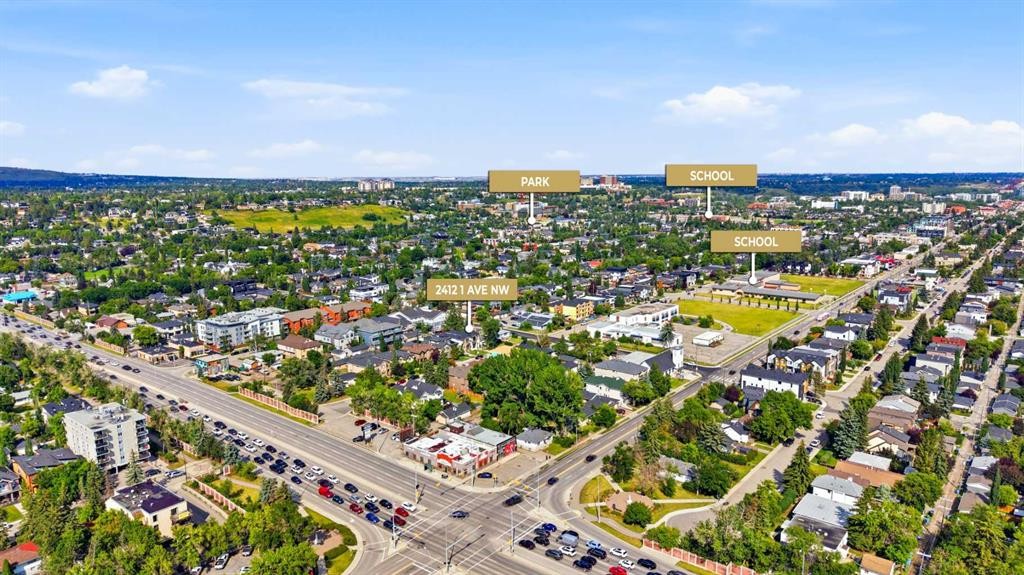 2412 1 Avenue Nw, Calgary, AB - Outdoor With View