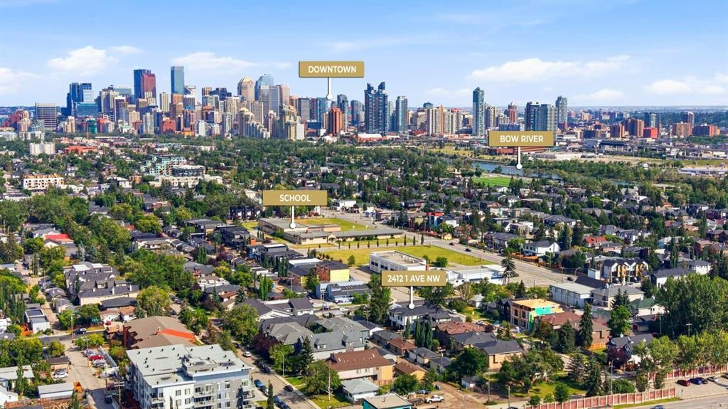2412 1 Avenue Nw, Calgary, AB - Outdoor With View