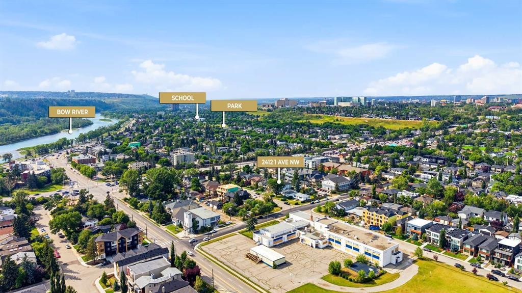2412 1 Avenue Nw, Calgary, AB - Outdoor With View
