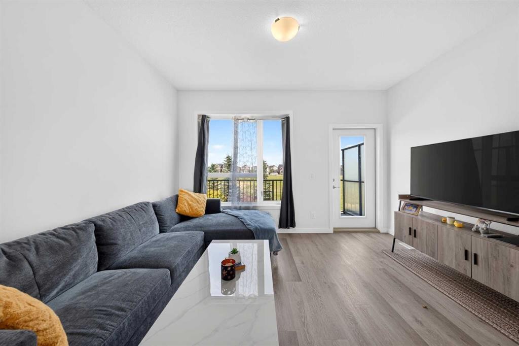 363-301 Redstone Boulevard Ne, Calgary, AB - Indoor Photo Showing Living Room