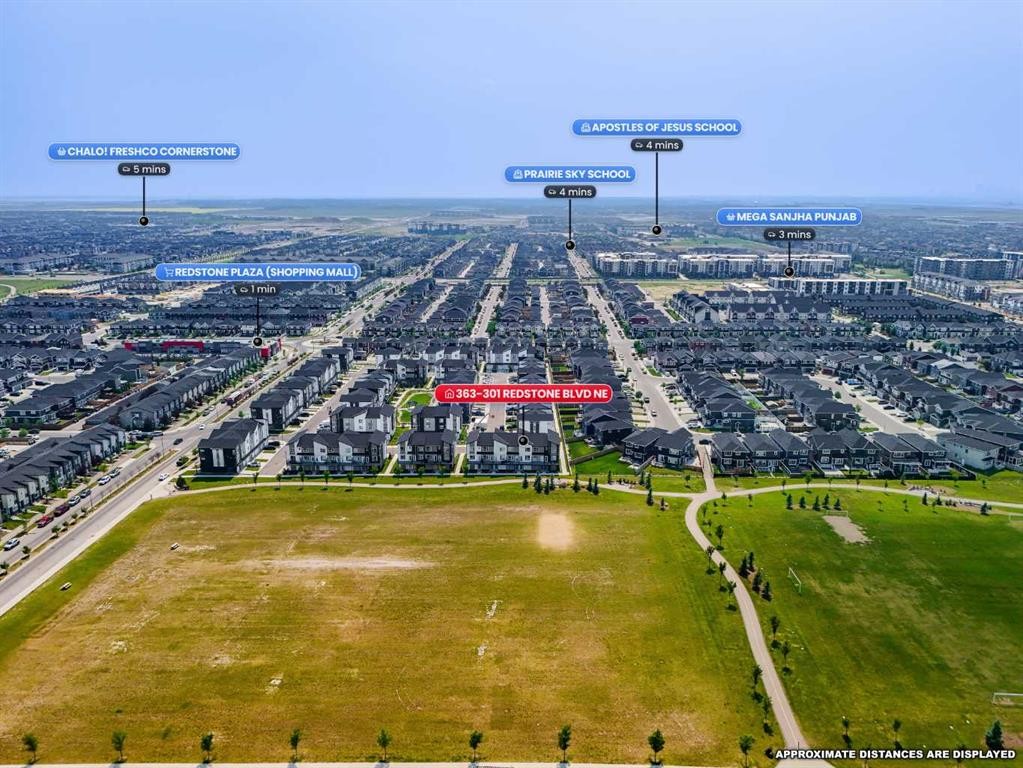 363-301 Redstone Boulevard Ne, Calgary, AB - Outdoor With View