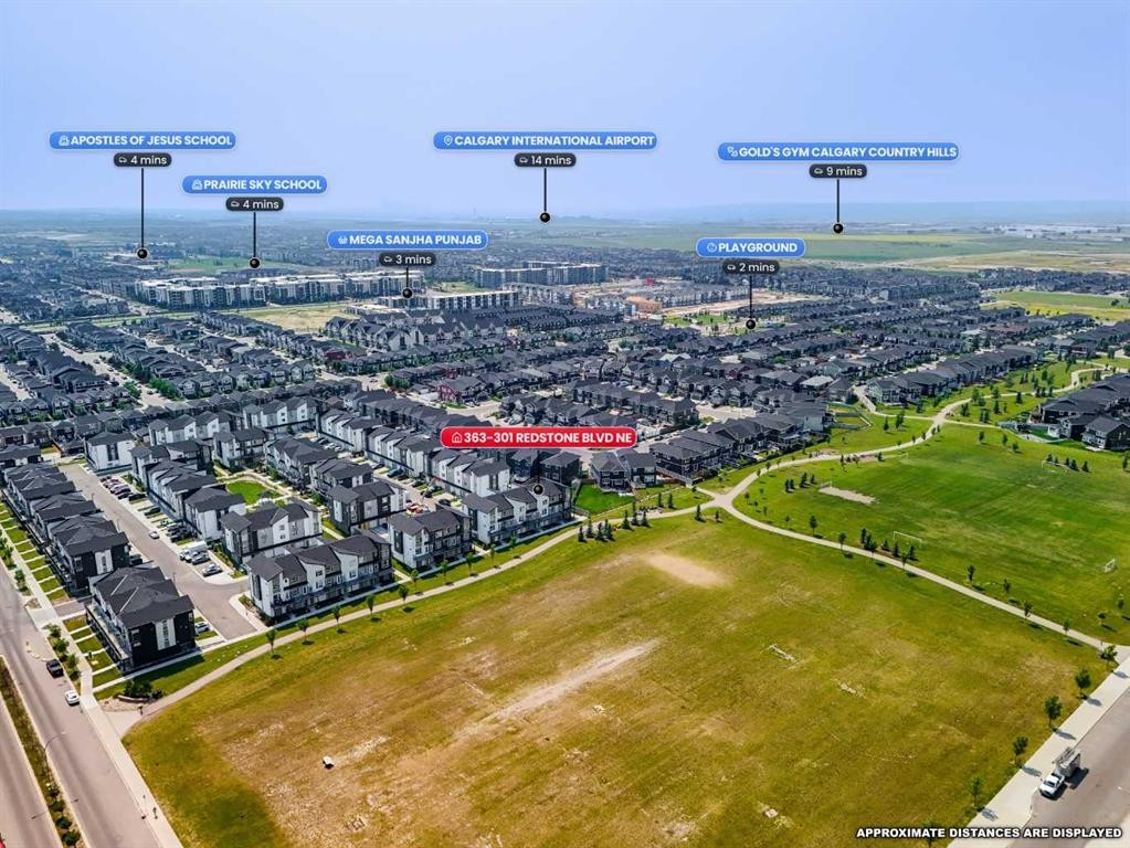 363-301 Redstone Boulevard Ne, Calgary, AB - Outdoor With View