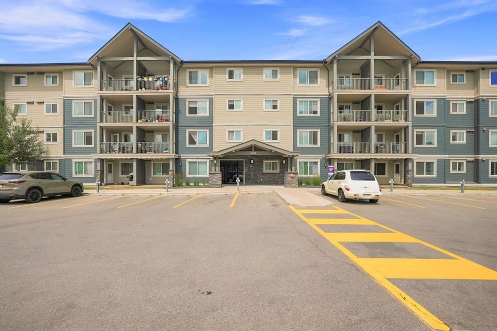 3407-181 Skyview Ranch Manor Ne, Calgary, AB - Outdoor With Balcony With Facade