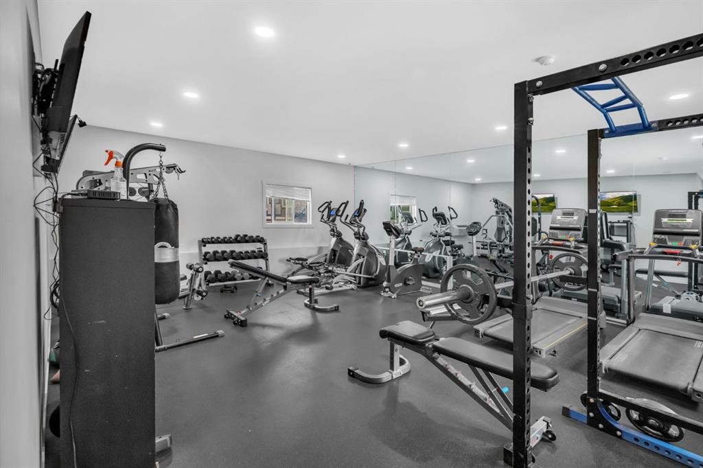 3407-181 Skyview Ranch Manor Ne, Calgary, AB - Indoor Photo Showing Gym Room