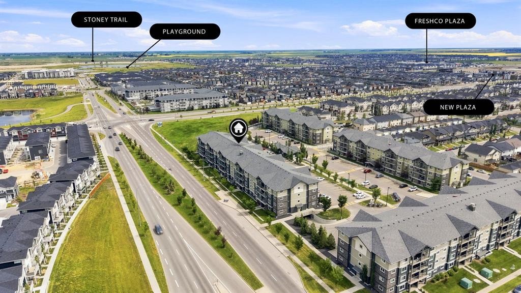 3407-181 Skyview Ranch Manor Ne, Calgary, AB - Outdoor With View