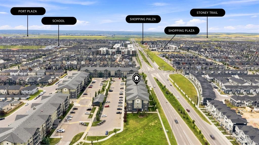 3407-181 Skyview Ranch Manor Ne, Calgary, AB - Outdoor With View
