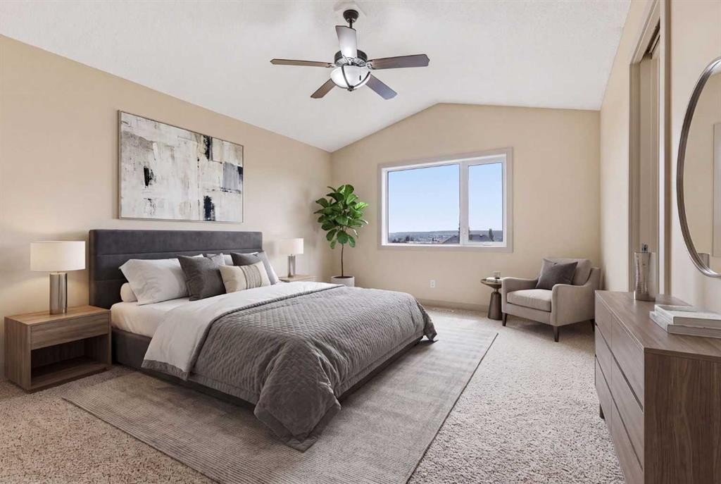 47 Evanspark Circle, Calgary, AB - Indoor Photo Showing Bedroom