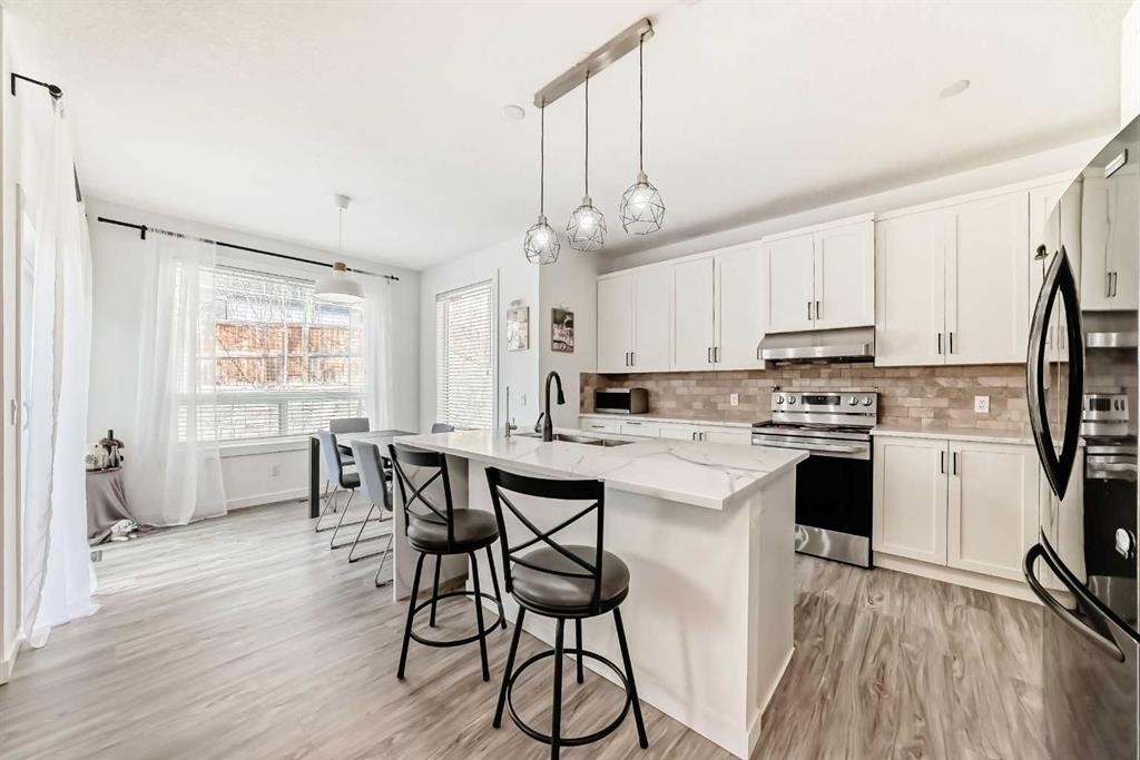 169 Aspenshire Drive Sw, Calgary, AB - Indoor Photo Showing Kitchen With Stainless Steel Kitchen With Upgraded Kitchen