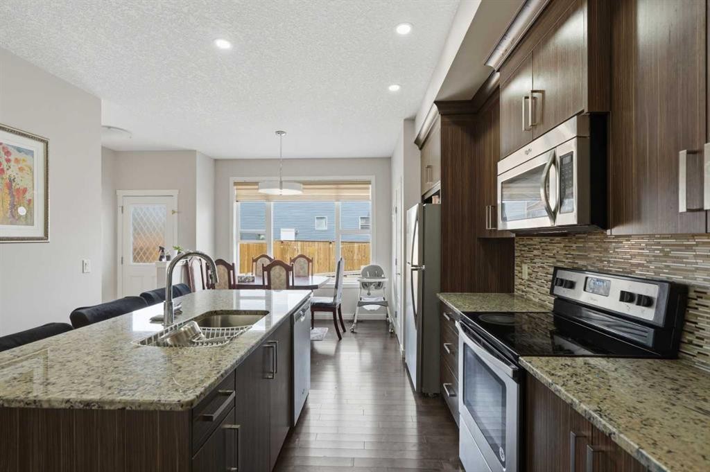 190 Saddlelake Way Ne, Calgary, AB - Indoor Photo Showing Kitchen With Double Sink With Upgraded Kitchen