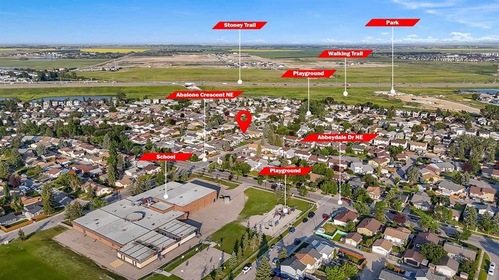 16 Abalone Crescent Ne, Calgary, AB - Outdoor With View