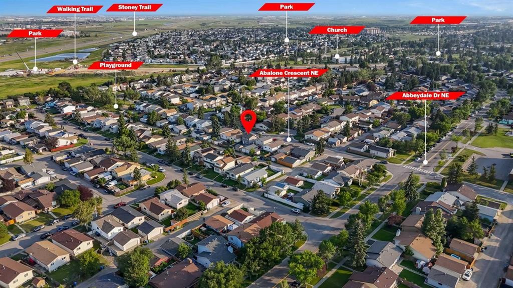16 Abalone Crescent Ne, Calgary, AB - Outdoor With View