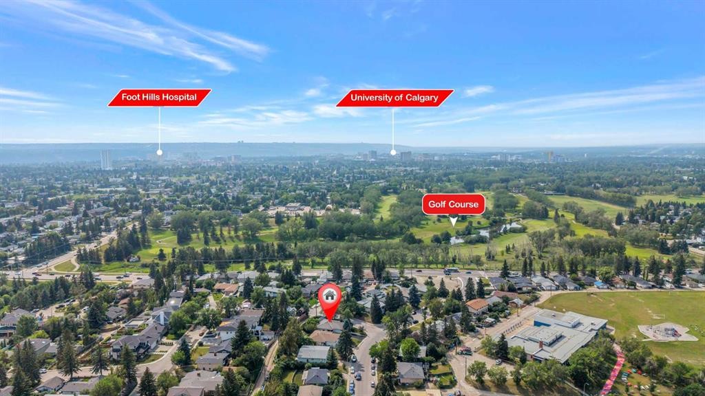 1415 Rosehill Drive Nw, Calgary, AB - Outdoor With View