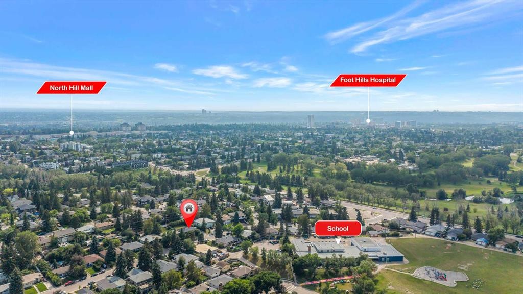 1415 Rosehill Drive Nw, Calgary, AB - Outdoor With View