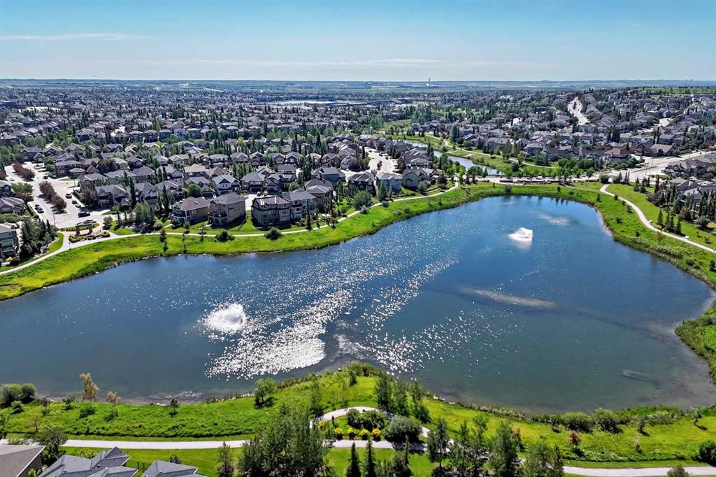 116 Panatella Rise Nw, Calgary, AB - Outdoor With Body Of Water With View
