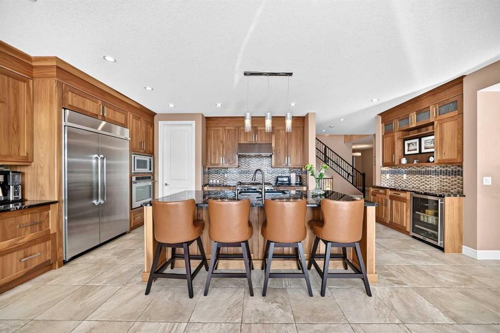 116 Panatella Rise Nw, Calgary, AB - Indoor Photo Showing Kitchen With Stainless Steel Kitchen With Upgraded Kitchen
