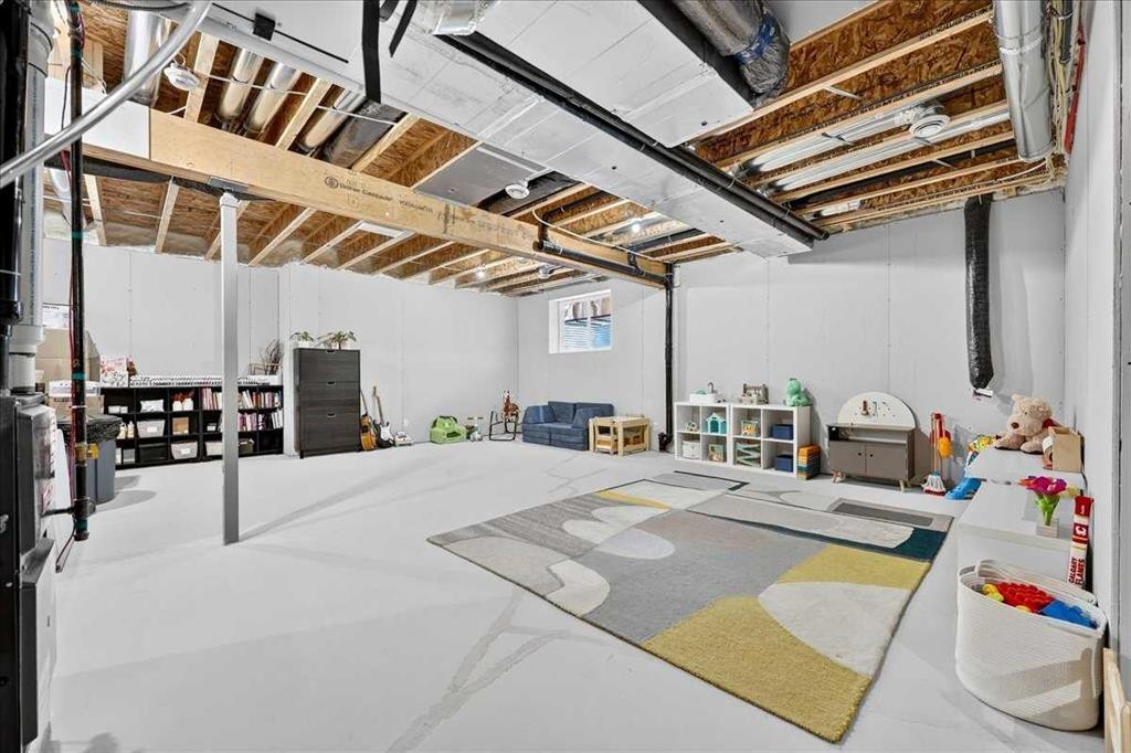 421 Magnolia Way Se, Calgary, AB - Indoor Photo Showing Basement