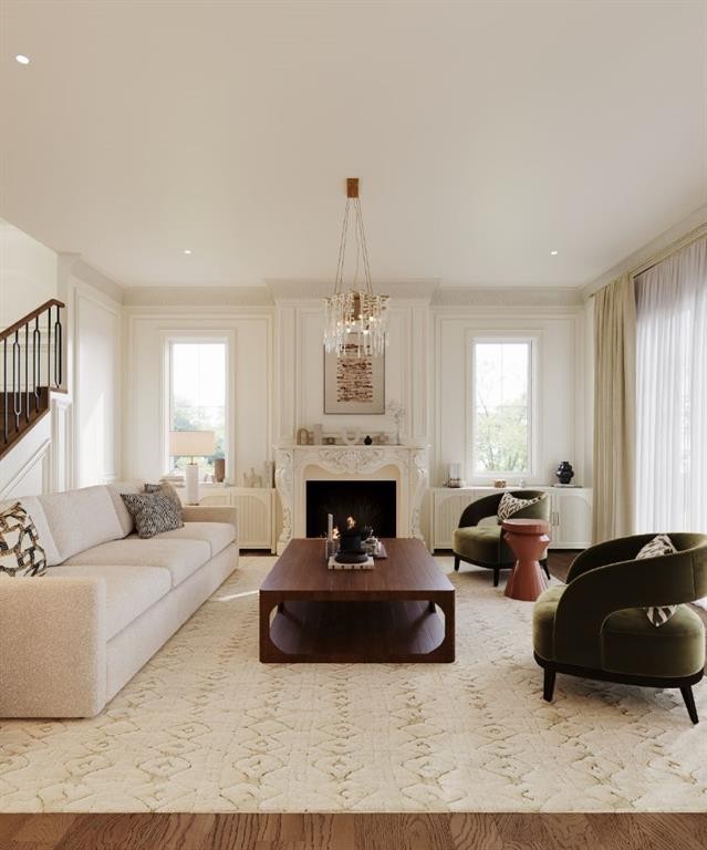 6511 Law Drive Sw, Calgary, AB - Indoor Photo Showing Living Room With Fireplace