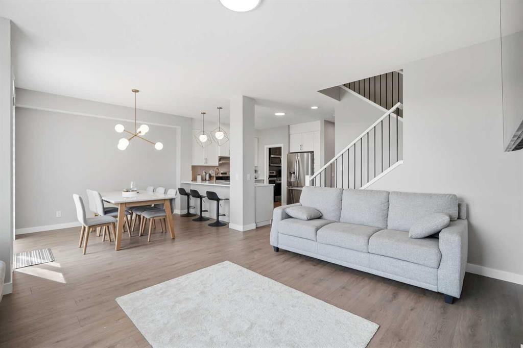 143 Belvedere Crescent Se, Calgary, AB - Indoor Photo Showing Living Room