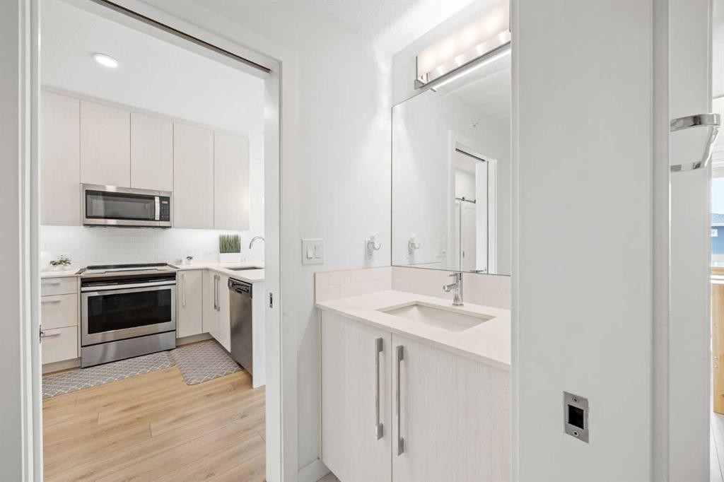 2403-76 Cornerstone Passage Ne, Calgary, AB - Indoor Photo Showing Kitchen