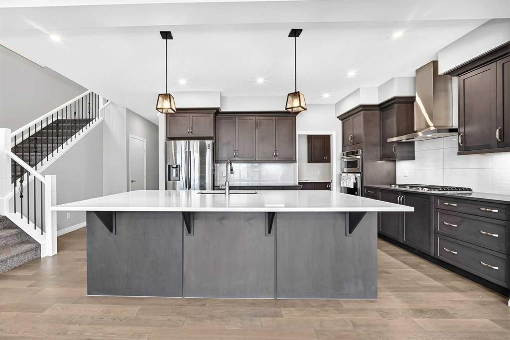 293 Red Sky Way Ne, Calgary, AB - Indoor Photo Showing Kitchen With Upgraded Kitchen