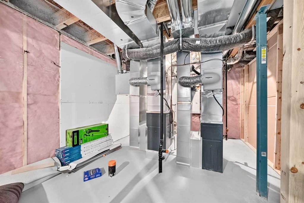 293 Red Sky Way Ne, Calgary, AB - Indoor Photo Showing Basement