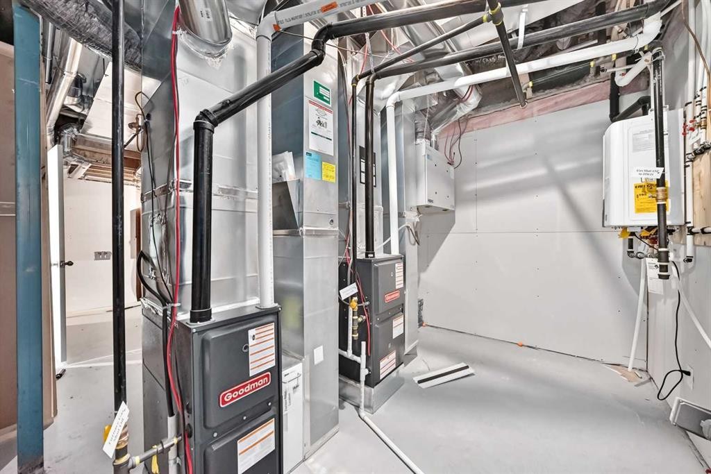 293 Red Sky Way Ne, Calgary, AB - Indoor Photo Showing Basement