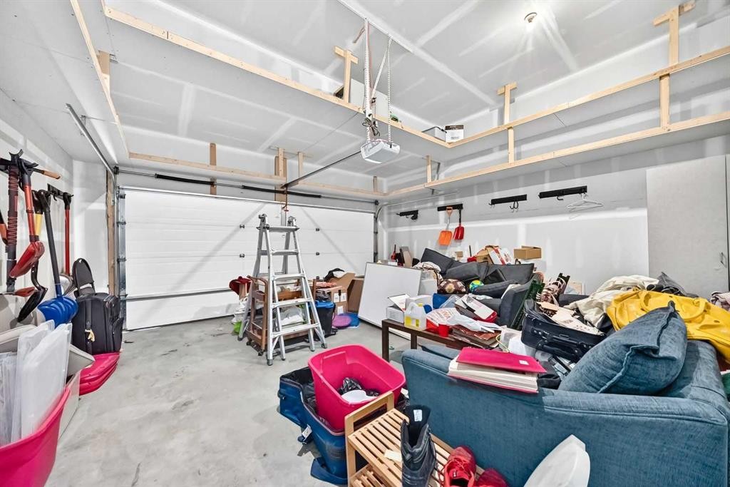293 Red Sky Way Ne, Calgary, AB - Indoor Photo Showing Garage
