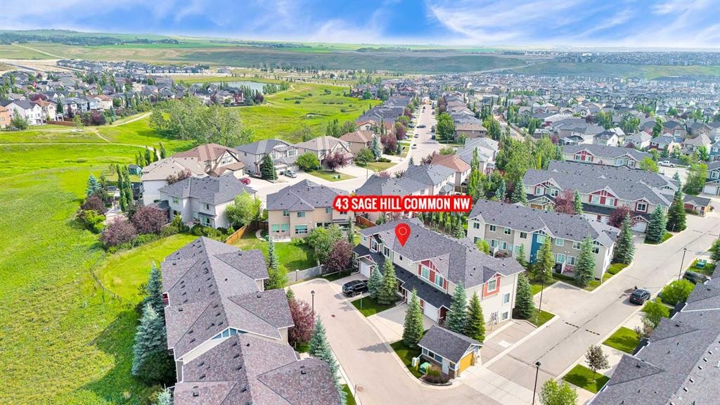43 Sage Hill Common Nw, Calgary, AB - Outdoor With View