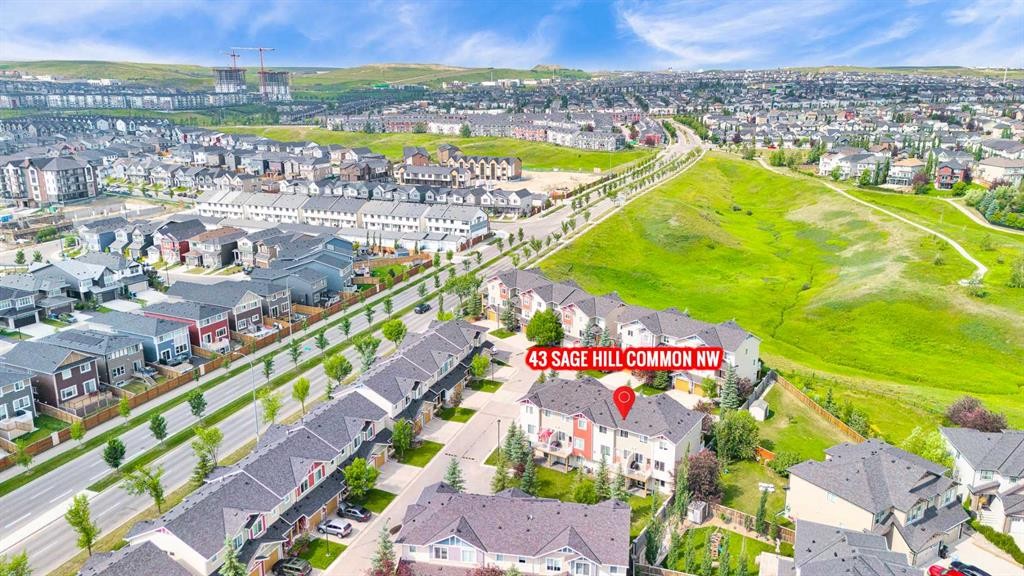 43 Sage Hill Common Nw, Calgary, AB - Outdoor With View