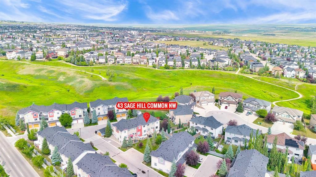 43 Sage Hill Common Nw, Calgary, AB - Outdoor With View